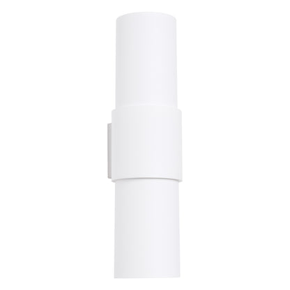Luzara - Aplique de Pared - 2-Light Blanco - Acero - E27 - LED IP20 - Bombilla No Incluida