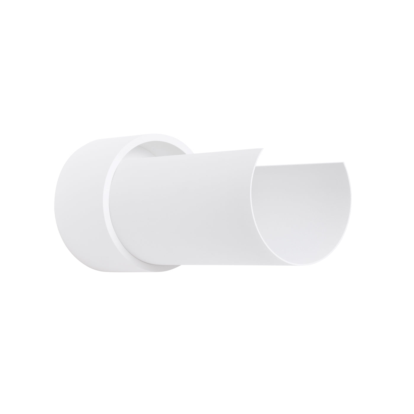Luzara - Aplique de Pared - 1-Light Blanco Acero - E27 - IP20 - Sin Bombilla - 10 x 10 x 21 cm
