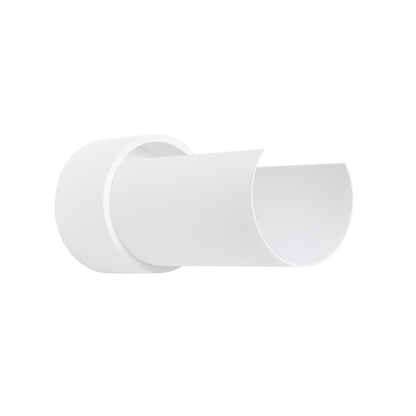 Luzara - Aplique de Pared - 1-Light Blanco Acero - E27 - IP20 - Sin Bombilla - 10 x 10 x 21 cm