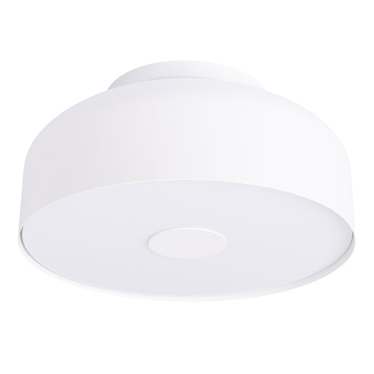 Luzara - Lámpara de Techo - 4-Light Blanco Acero/PVC - IP20 - Bombilla No Incluida - 30x30x15 cm