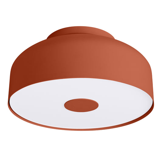 OMIQ - Ceiling Light - 4-Light - Ocre Rojo - Acero y PVC - E27 - IP20 - Ø30 cm - Acabado Mate