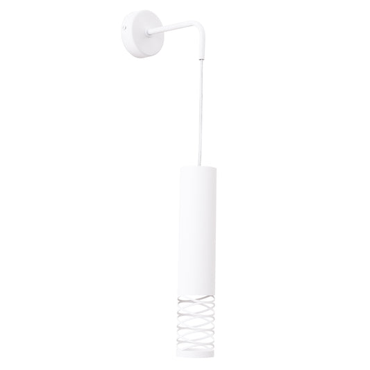Luzara - Aplique de Pared - 1-Light Blanco - Acero Moderno - GU10 IP20 - Fuente de Luz No Incluida - Dimensiones 8 x 17 x 10 cm - Lami