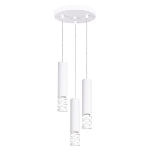LIRO - Lámpara Colgante - 3-Light - Blanca - Acero - GU10 - IP20 - 125 cm