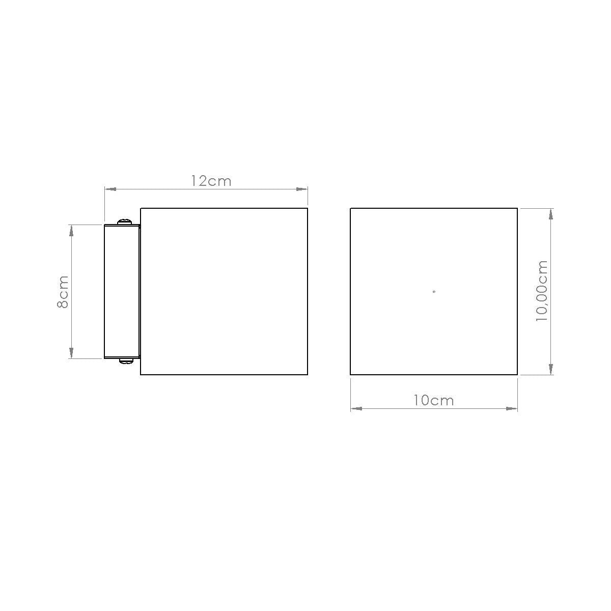 Luzara - Aplique de Pared - 1-Luz Verde Oliva - Hormigón - IP20 - G9 LED No Incluida - 10 x 12 x 10 cm