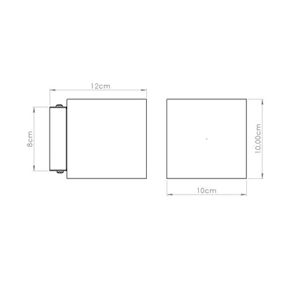 Luzara - Aplique de Pared - 1-Luz Verde Oliva - Hormigón - IP20 - G9 LED No Incluida - 10 x 12 x 10 cm