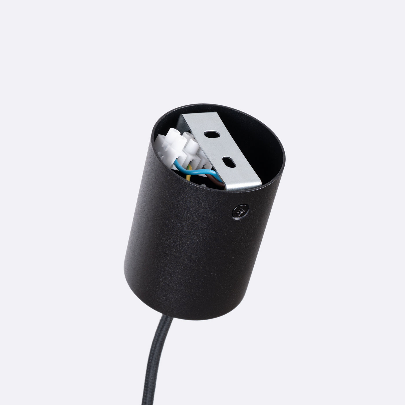 MULA - Lámpara Colgante - Beige / Negro - Fieltro Y Acero - E27 - 1 LED 15 W - IP20 - Montaje Propio - 45/45/146 cm