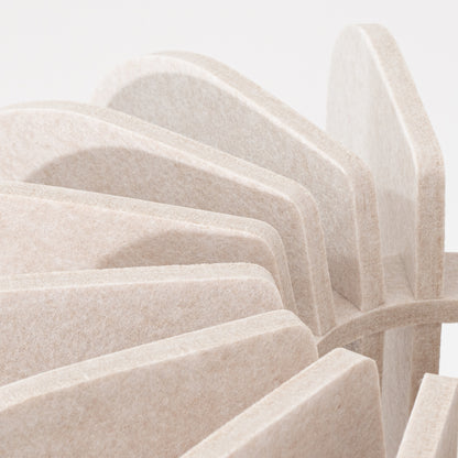 Marbella Lux - Lámpara de Pie - 1-Luz Beige/Negro - Fieltro y Acero - E27 - IP20 - 134 cm