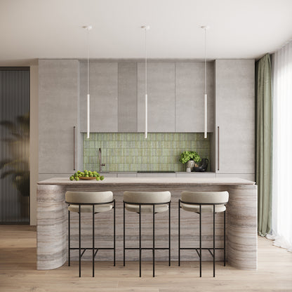 Arche - Lámpara Colgante - 2P - Blanco - Acero - G9 - IP20 - Bombilla No Incluida - Longitud 118 cm