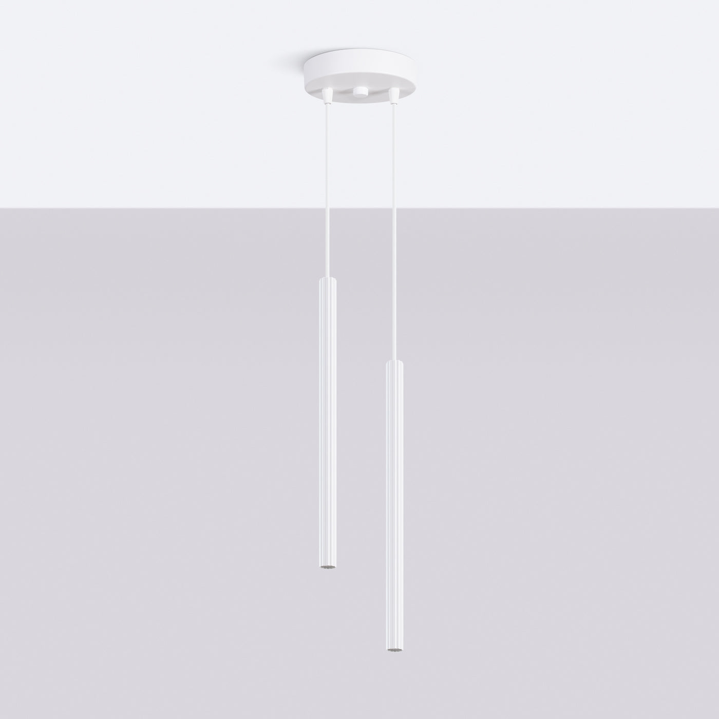 Arche - Lámpara Colgante - 2P - Blanco - Acero - G9 - IP20 - Bombilla No Incluida - Longitud 118 cm