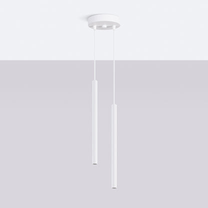 Arche - Lámpara Colgante - 2P - Blanco - Acero - G9 - IP20 - Bombilla No Incluida - Longitud 118 cm