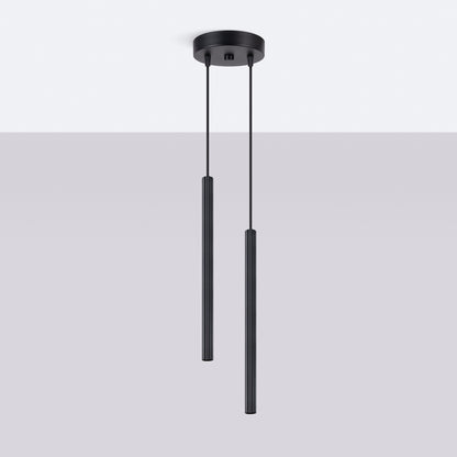 Arche - Pendant Light - 2-Light - Negro Acero - G9 LED No Incluida - IP20 - 118 cm