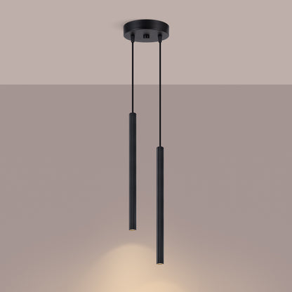 Arche - Pendant Light - 2-Light - Negro Acero - G9 LED No Incluida - IP20 - 118 cm