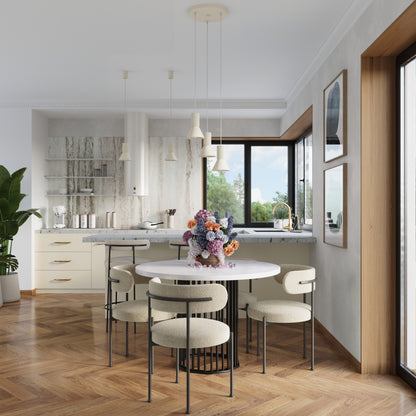 Luzara - Lámpara Colgante - Beige - 1-Luz E14 - IP20 - Acero/Aluminio - Ø14 cm x 120 cm - Estria