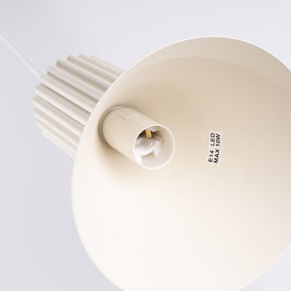 Luzara - Lámpara Colgante - 3-Light Beige - Acero/Aluminio - E14 - IP20 - Bombilla No Incluida - 30/30/120 cm