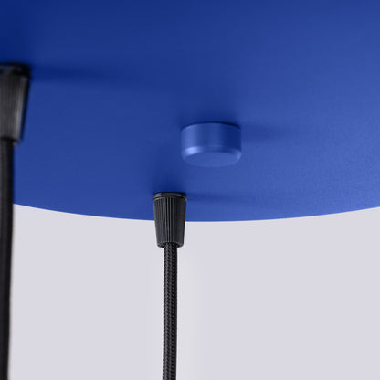 Luzara - Pendant Light - 3-Light Blanco/Ultramarino - Metal - Steel/Aluminum - E14 3x LED 10W - 120 cm