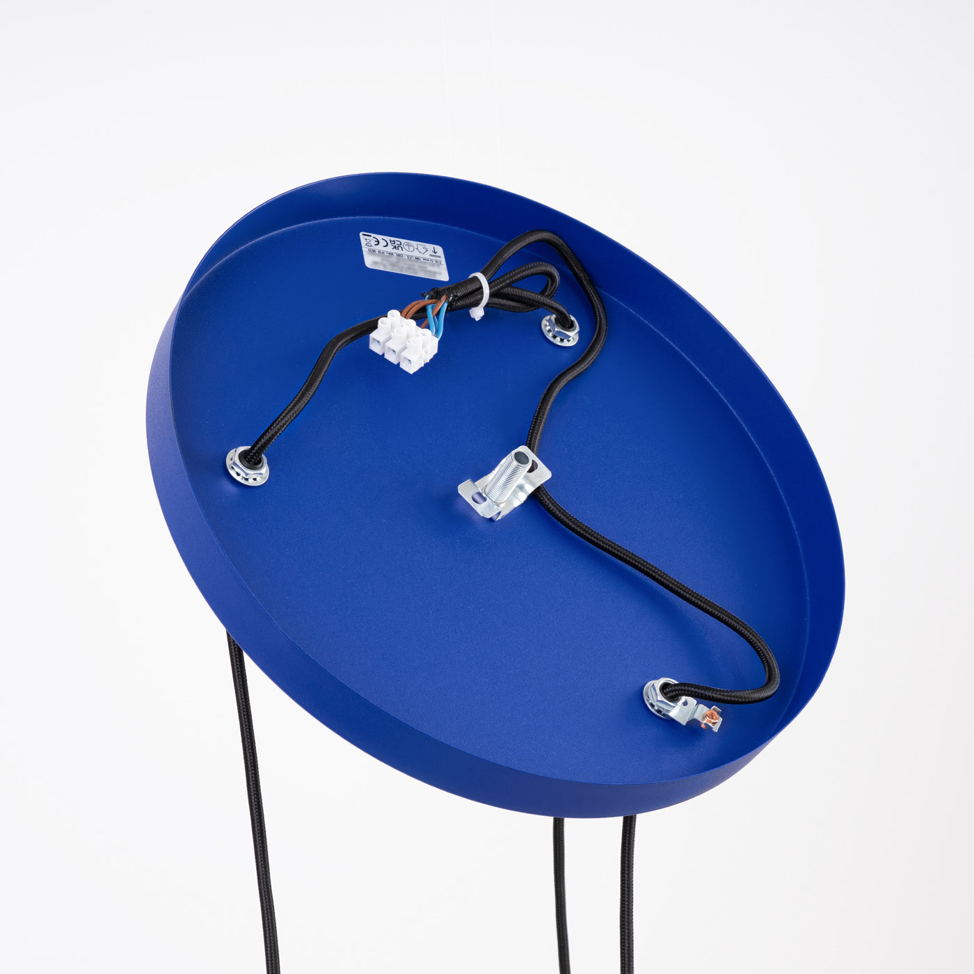 Luzara - Pendant Light - 3-Light Blanco/Ultramarino - Metal - Steel/Aluminum - E14 3x LED 10W - 120 cm