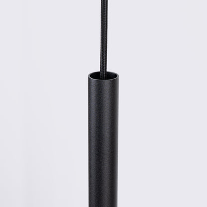 Feltro - Pendant Light - 1-Light - Amarillo y Negro - Fieltro y Acero - Bombilla G9 No Incluida - Altura Ajustable 126 cm