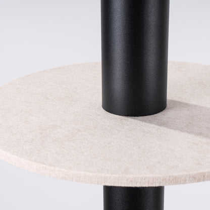 Luzara - Pendant Light - 1-Light - Beige/Negro - Fieltro y Acero - GU10 - IP20 - Ø30 cm