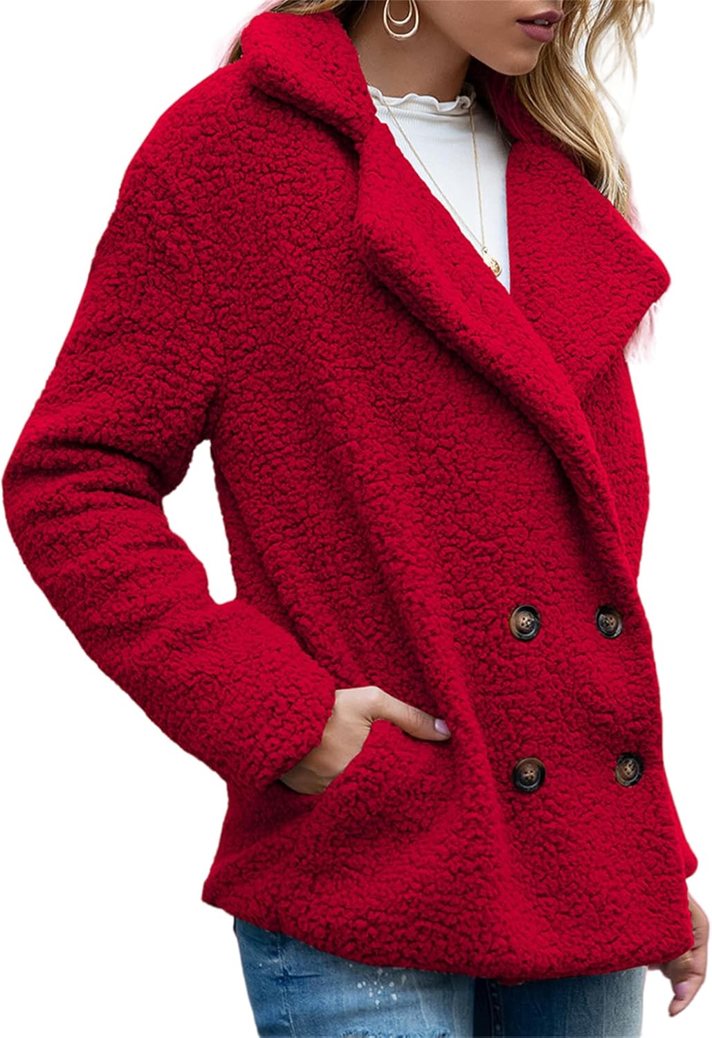 Chaqueta Teddy Oversize con Estilo