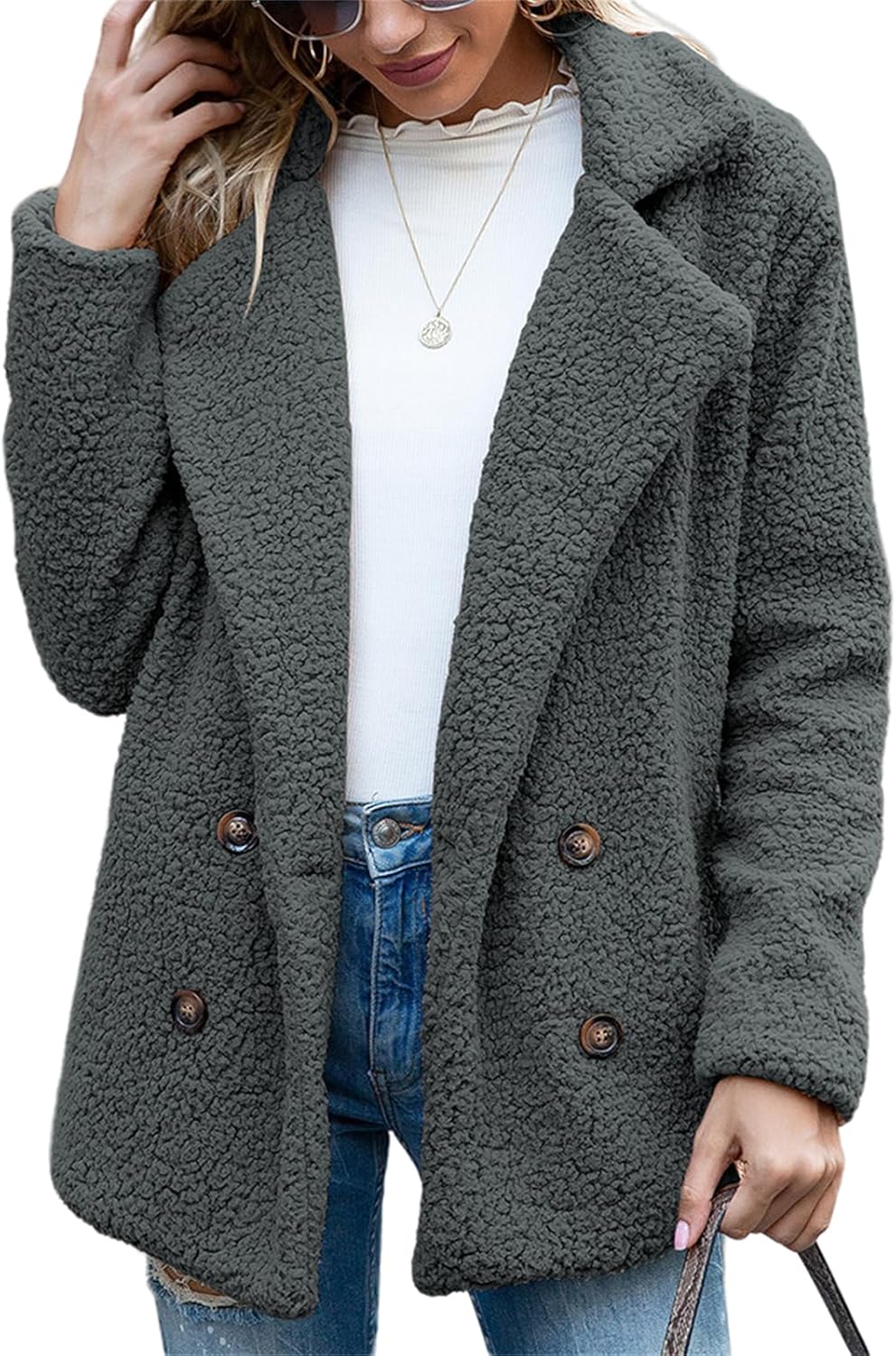 Chaqueta Teddy Oversize con Estilo