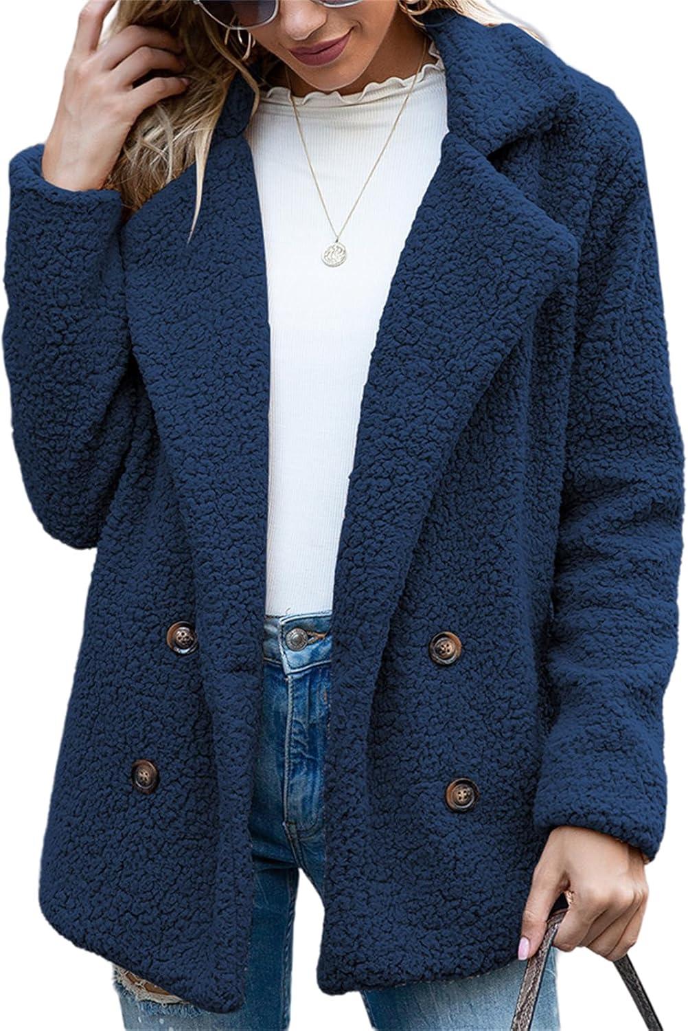Chaqueta Teddy Oversize con Estilo