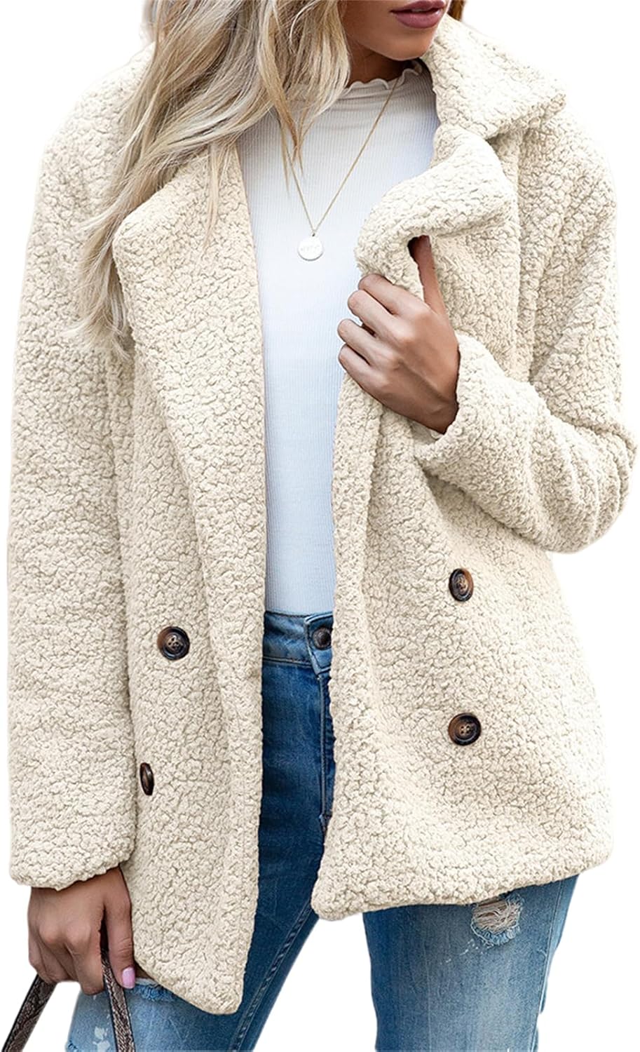 Chaqueta Teddy Oversize con Estilo