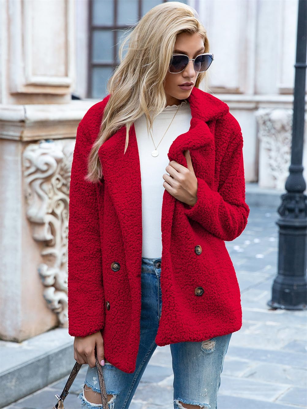 Chaqueta Teddy Oversize con Estilo