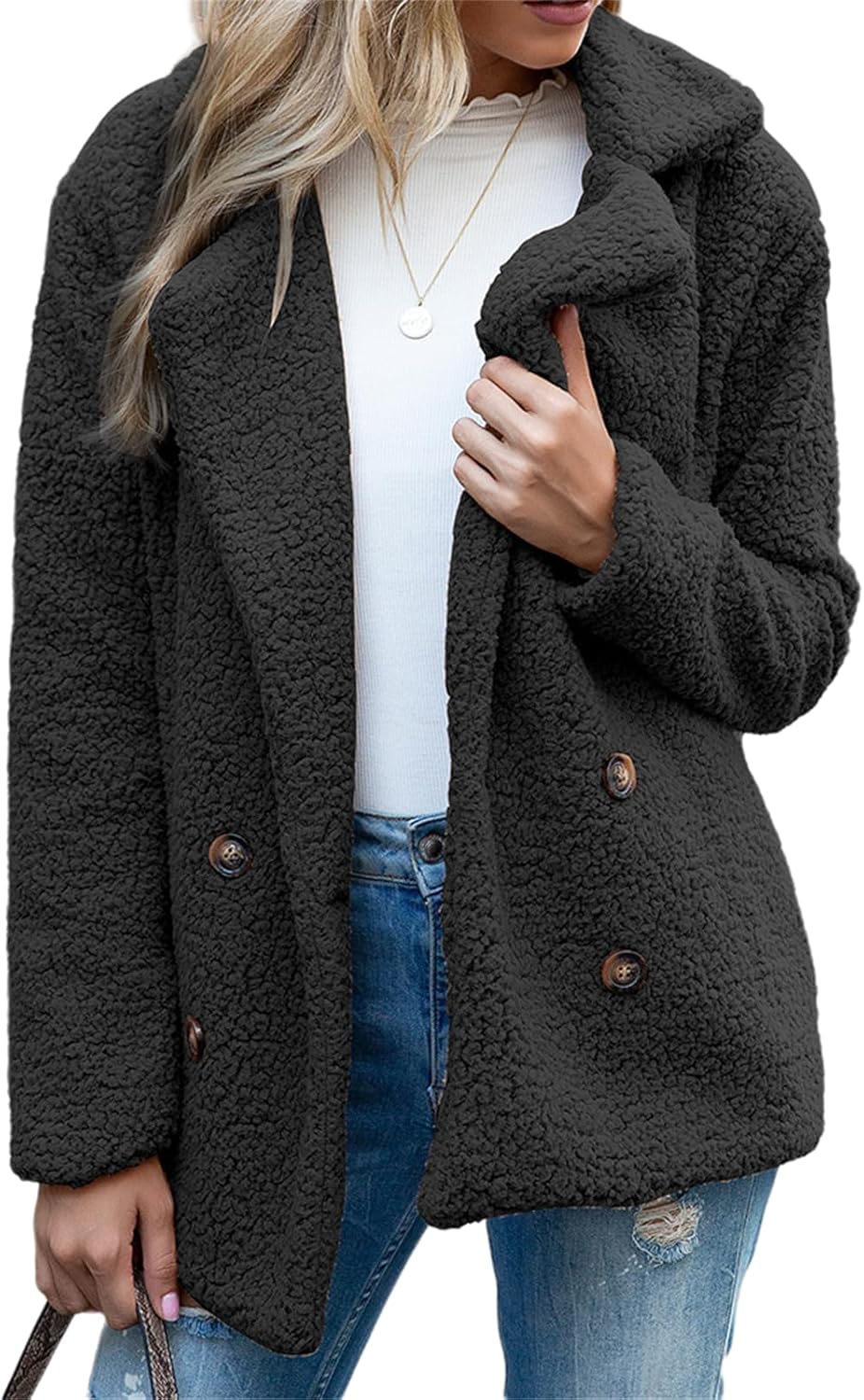 Chaqueta Teddy Oversize con Estilo
