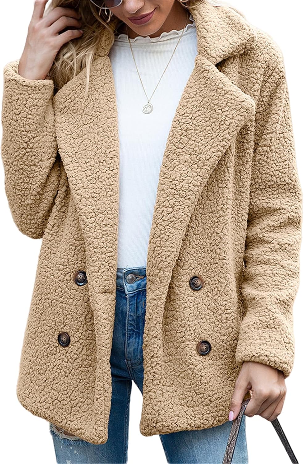 Chaqueta Teddy Oversize con Estilo