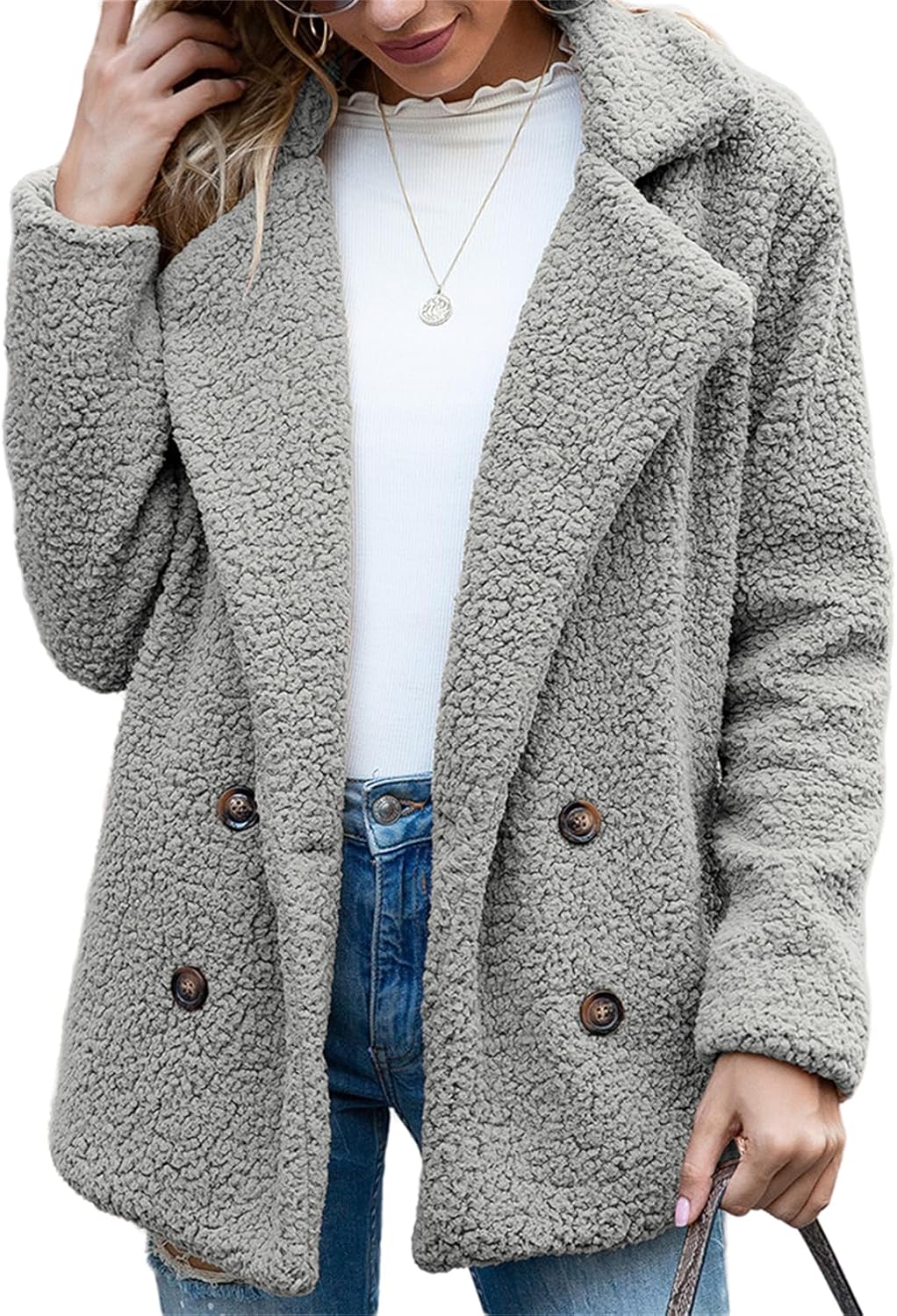 Chaqueta Teddy Oversize con Estilo