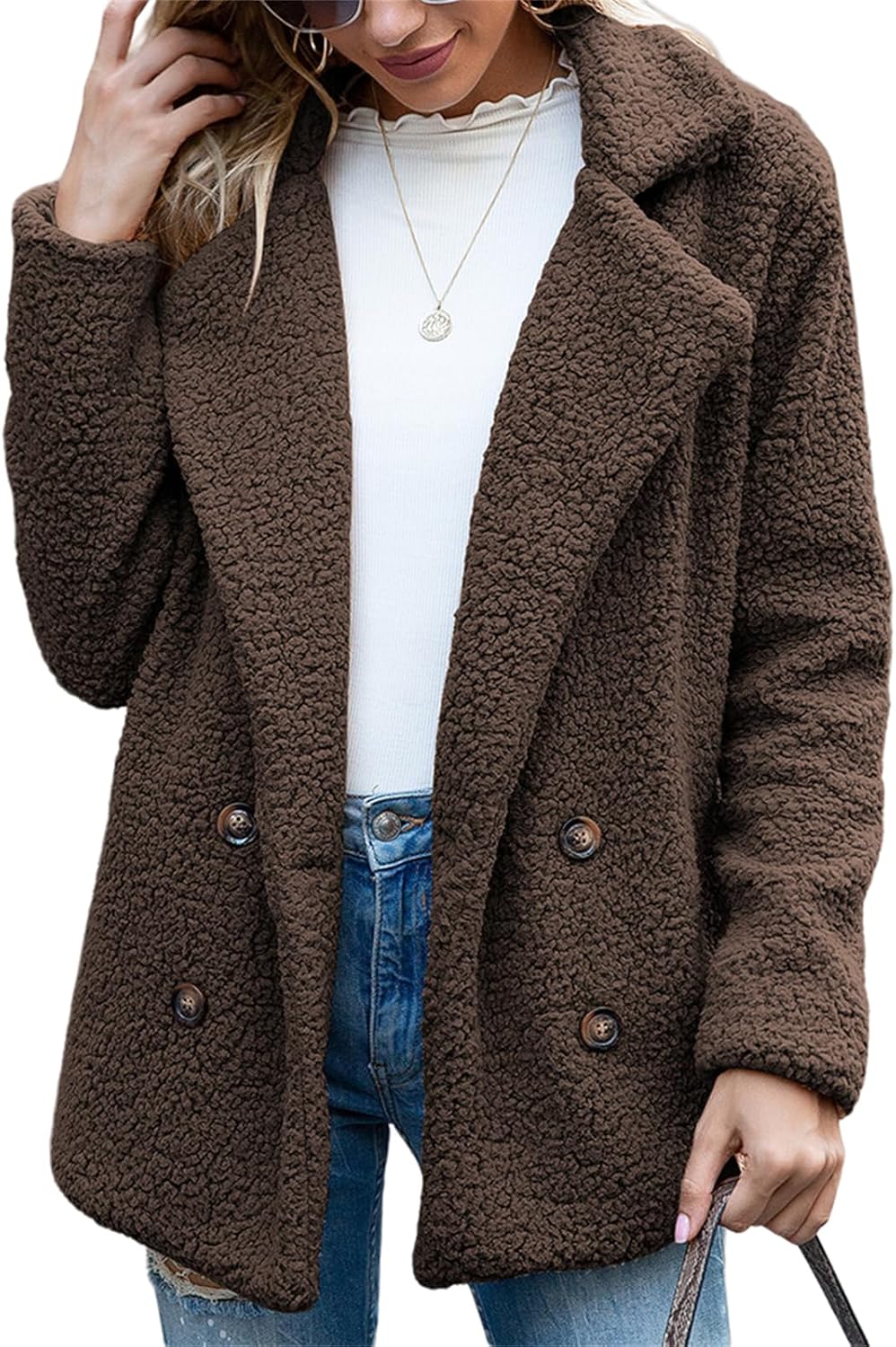 Chaqueta Teddy Oversize con Estilo