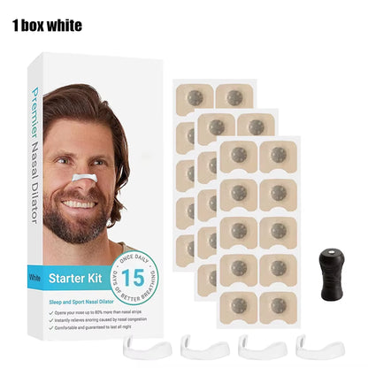 Magnetic Nasal Dilator anti Snoring Nose Strips,Boost Oxygen Intake,Sleep Nasal Breathing Dilators Starter Kit
